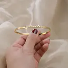 Индивидуальный индивидуальный браслет с арабским именем, регулируемый браслет из нержавеющей стали, Индивидуальные ювелирные изделия для женщин и мужчин, уникальный подарок на день рождения