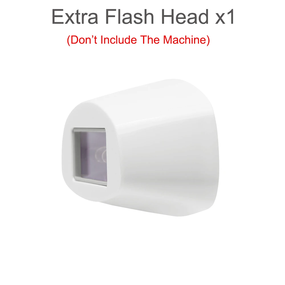 Lamp head 600000 профессиональный Перманентный IPL эпилятор для женщин, безболезненное лазерное удаление волос, удаление волос на лице, фотоэпилятор - Цвет: Lamp head