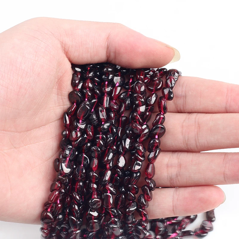 Бусины Из Натурального граната овальной формы 5 х8 мм | Украшения и аксессуары