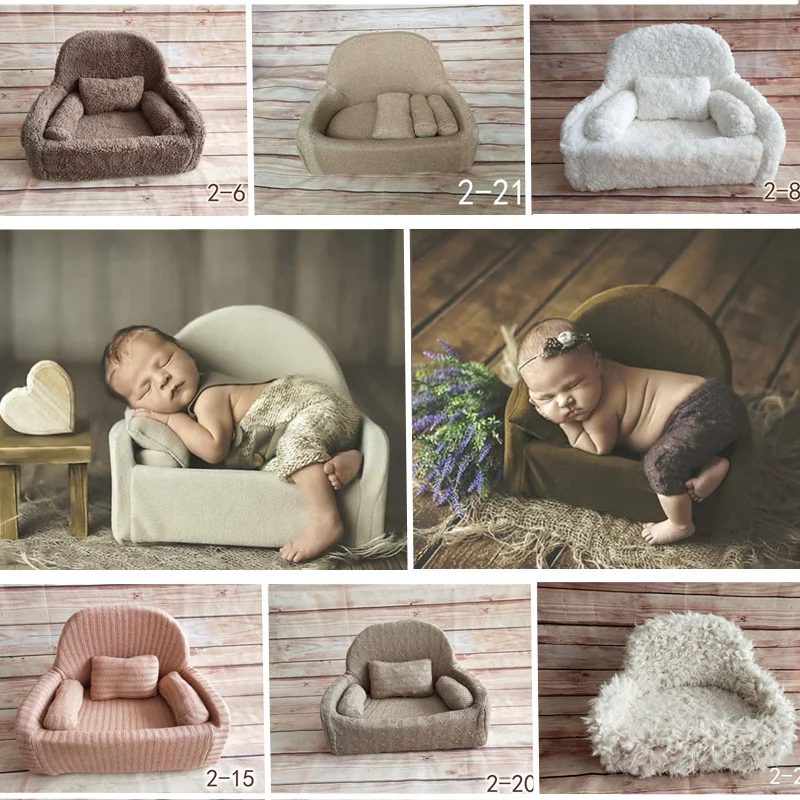 Реквизит для фотосъемки новорожденных, мини-диван для позирования с подушкой, стул для фотосессии, реквизит для детских фотосессий от AliExpress RU&CIS NEW