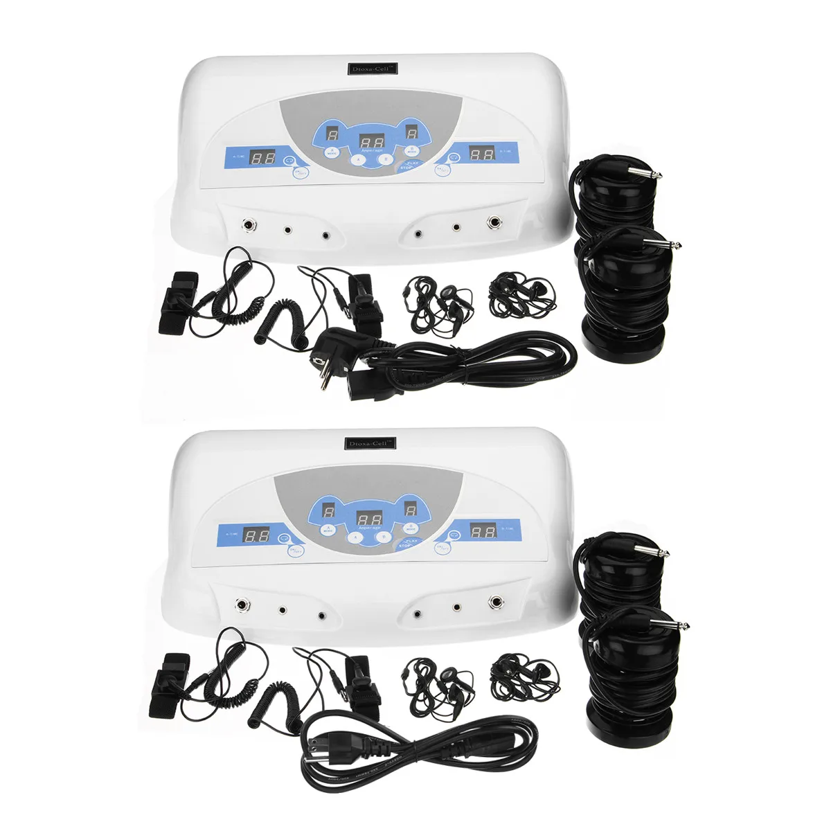 

New Blood Circulation Dual Detox Foot Spa/Ion Foot Detox Spa Bath/Ionic Cleanse Detox Foot Bath Home Massage Machine Relaxation