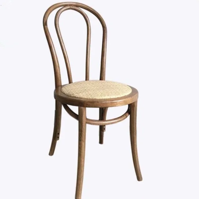 Американский Ретро обеденный стул стол Северная Европа твердой древесины кофе