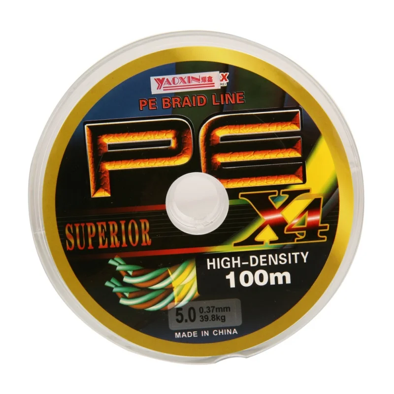 100 м ПЭ плетеная рыболовная леска 4 стойки сверхпрочная многонитевая для ловли