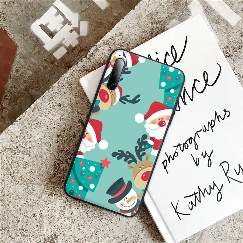 

Christmas Black Silicone Phone Case For Samsung A51 A71 A50 A21 A20 A20E A31 A30 A40 A70 A01 A10 A11 A30S Cover
