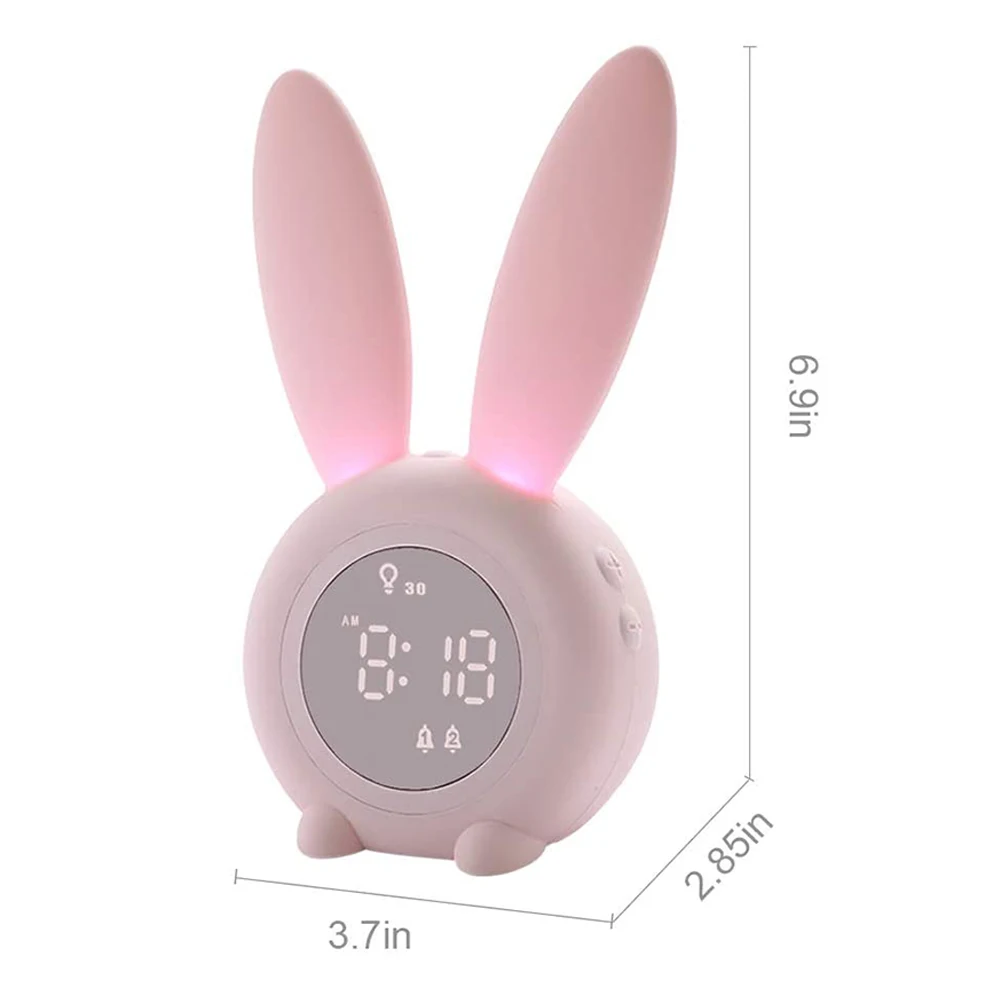 Детский светодиодный Будильник с USB-портом 2000 мАч | Дом и сад