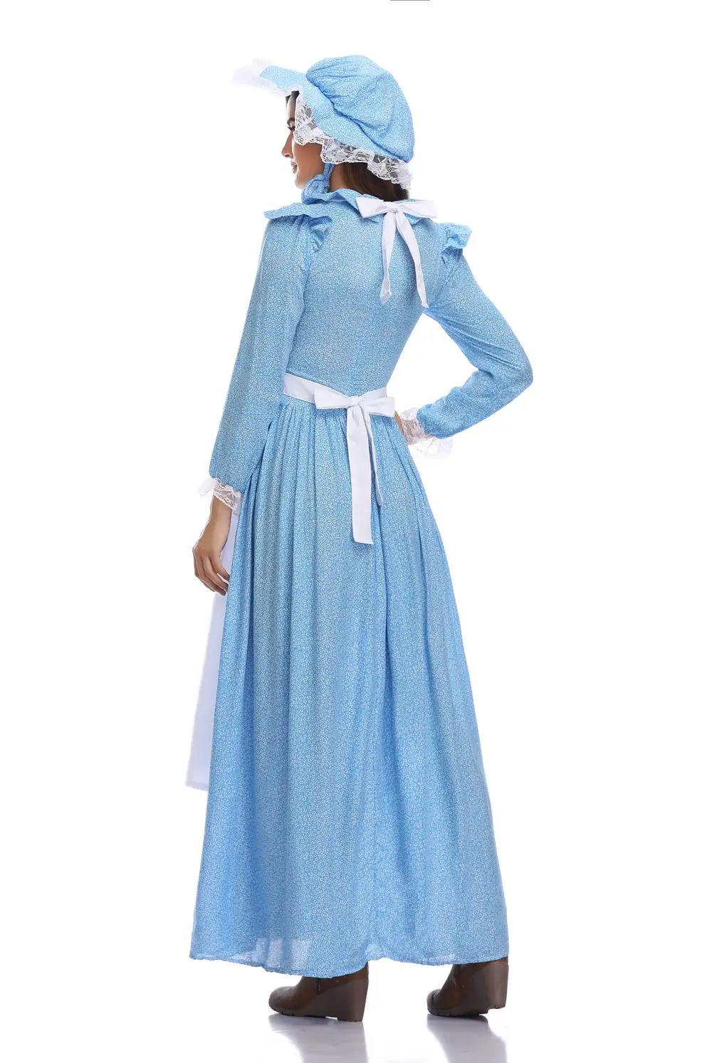 Новые костюмы в Калифорнии для женщин пионер косплей Хэллоуин идиллический