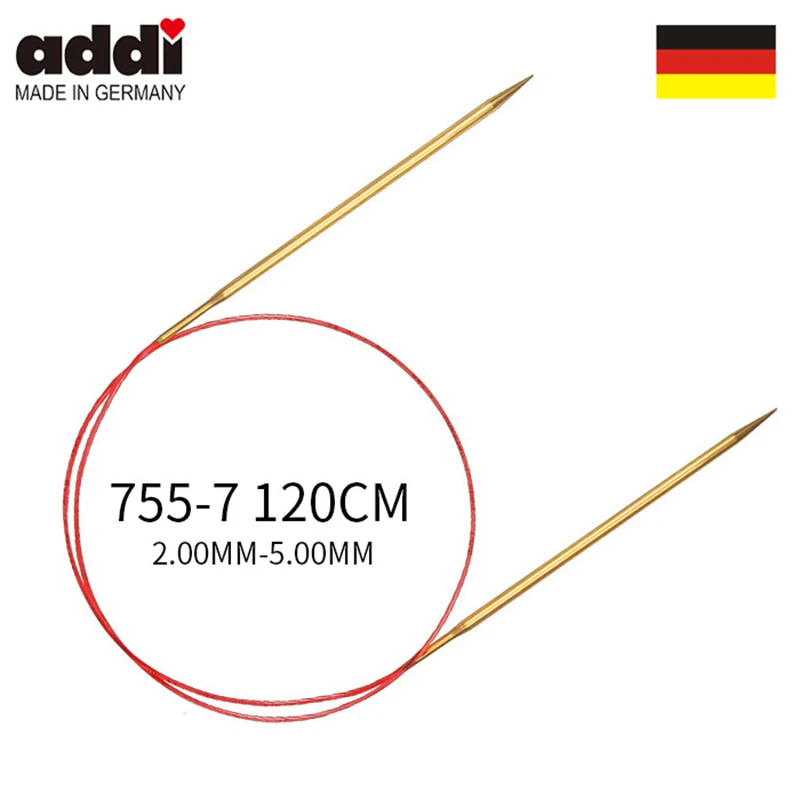 

Круглая вязальная игла ADDI 755-7 120 см, латунь