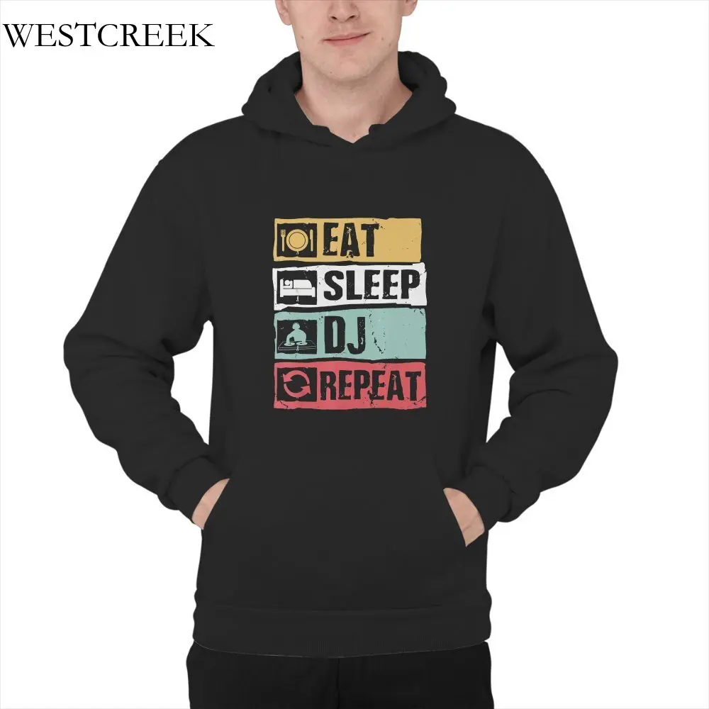 

WESTCREEK Wholesale Eat Sleep Dj Repeat Funny For Club Music Player T-Shirt New Short Sleeve 100% Casual loClothing 194873