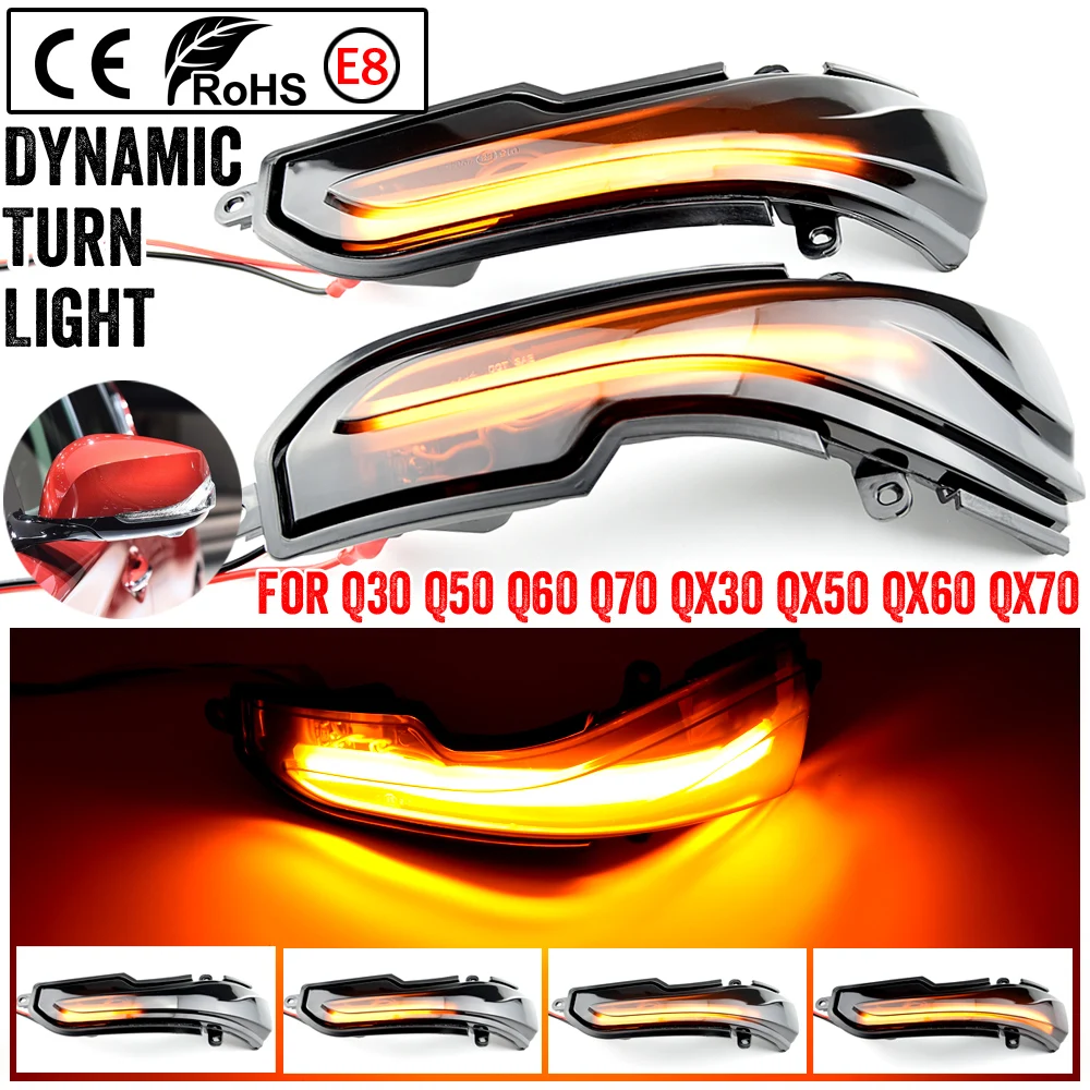 Пара течет поворота светильник светодиодный крыло Зеркало заднего вида