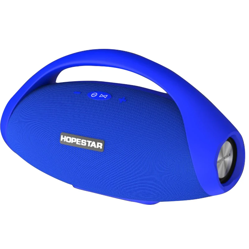 Синий HOPESTAR H32 Мощный Bluetooth динамик водонепроницаемый музыкальная Колонка 3D стерео динамик s Портативный Открытый Wifi беспроводной бумбокс - Цвет: Синий