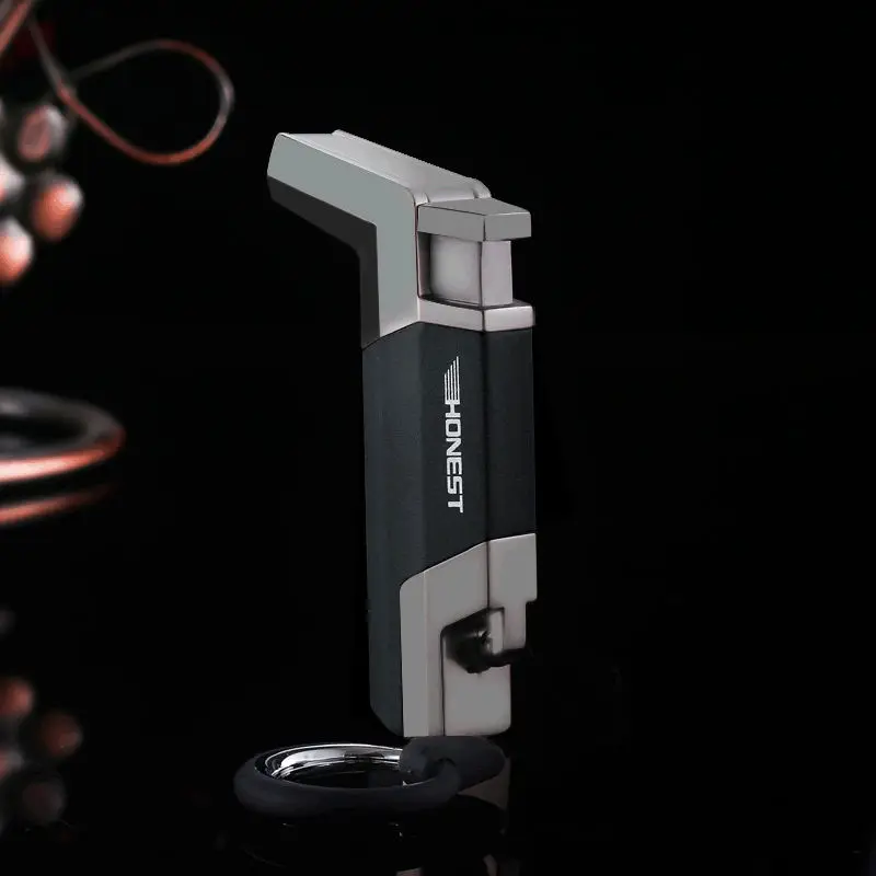 Бутановая Зажигалка для сигар брелок ключей ветрозащитная зажигалка газовая