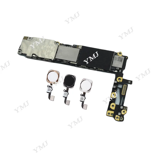 Full Chips Tested Good Working For IPhone 6 4.7 inch Motherboard Free iCloud Original Unlocked Mainboard With/Without Touch ID 4