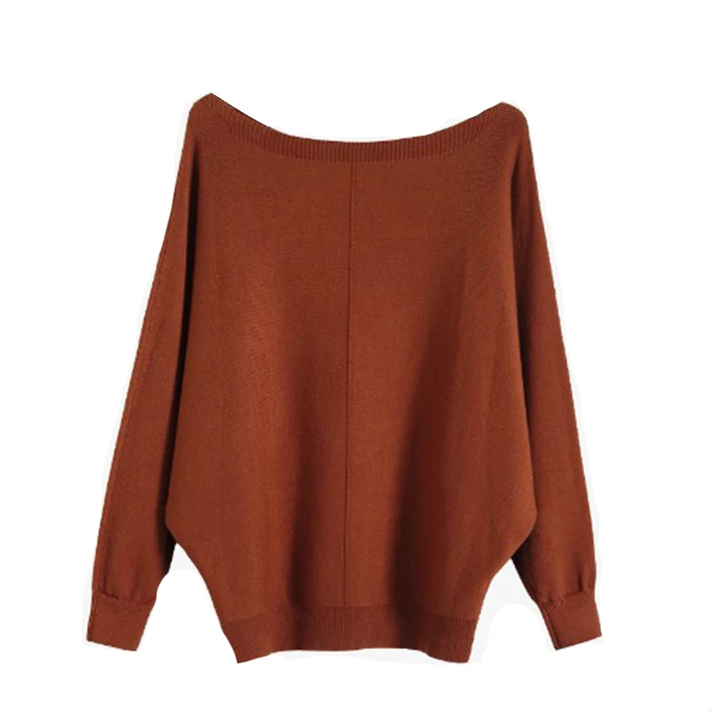 2019 Women Sweater And Pullovers O-Neck Batwing Sleeve Autumn Pink Black Femme Tricot Pull | Женская одежда