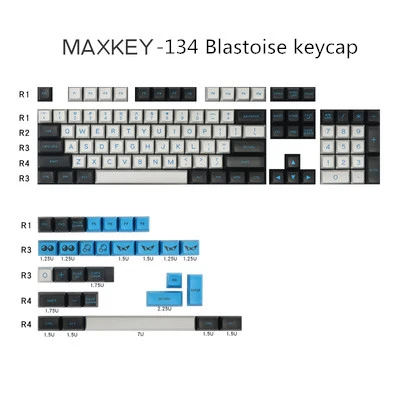 134 ключей/комплект Maxkey SA профиль клавиши для MX Переключатель механическая