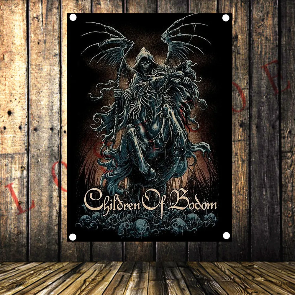 Плакат из тяжелого металла для рок музыки высококачественный тату флаг с