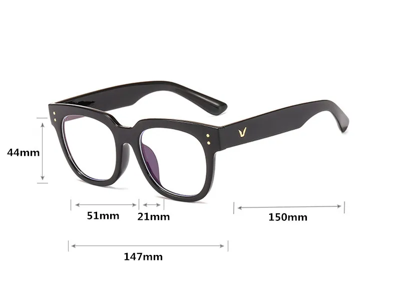 Мужские и женские очки для близорукости VWKTUUN большого размера широкие квадратные