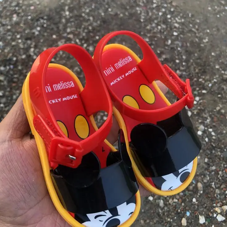 Новинка 2021 детские летние сандалии с мультяшным Микки модные желейные мини Melissa