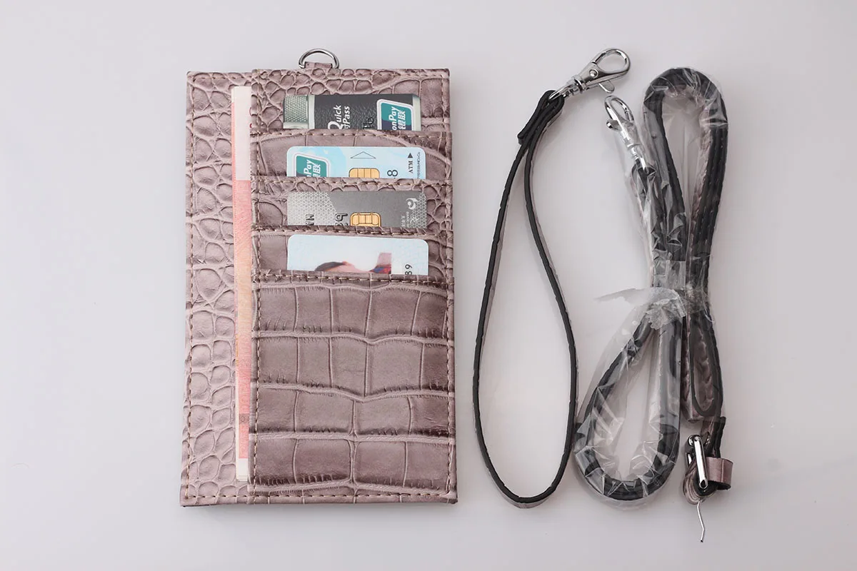 Новинка рельефный шнурок TOPHIGH из крокодиловой/змеиной кожи держатель для карт