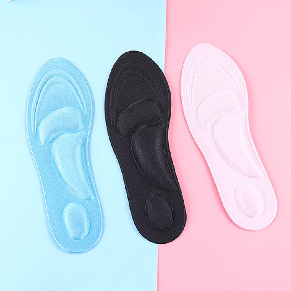 Стельки из пены с эффектом памяти удобные черные ортопедические стельки для