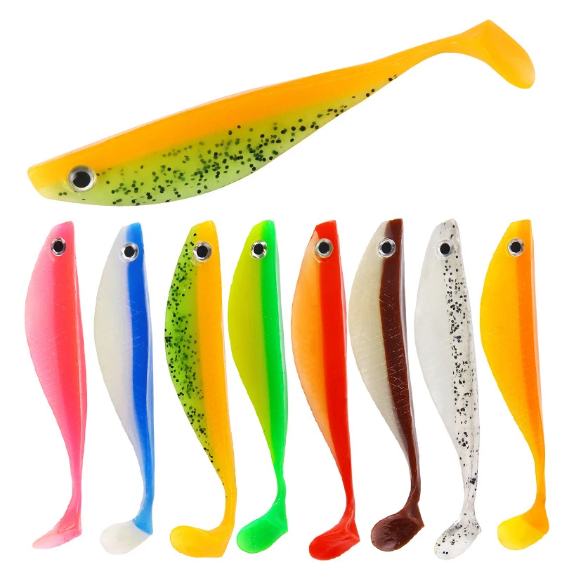 2 шт./пакет приманки 15 см/11 9G T-хвост Поддельные рыбной ловли Шестерни воблер окунь