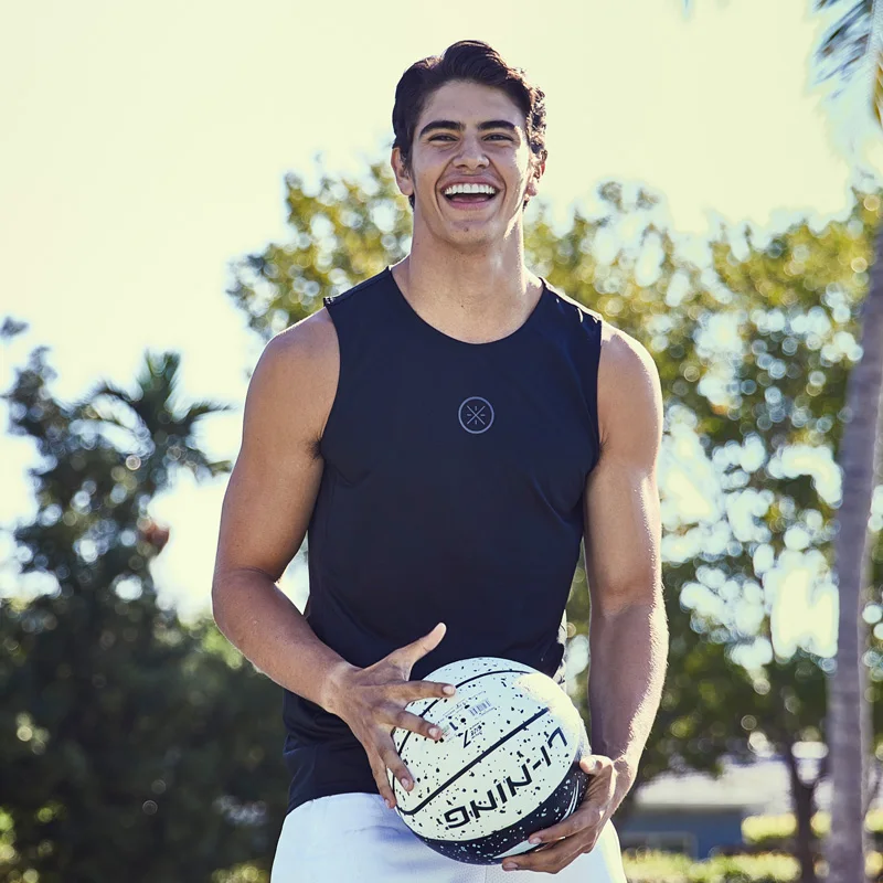 Li Ning Для мужчин Уэйд серии Basketeball бак Полиэстер Slim Fit Удобная дышащая подкладка Ли