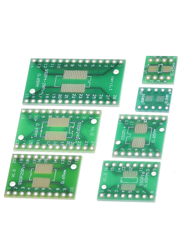 TZT 7 шт. = 7 значение* печатная плата комплект SMD поворот к DIP SOP MSOP SSOP TSSOP SOT23 8 10 14 16 20 24 28 SMT к DIP
