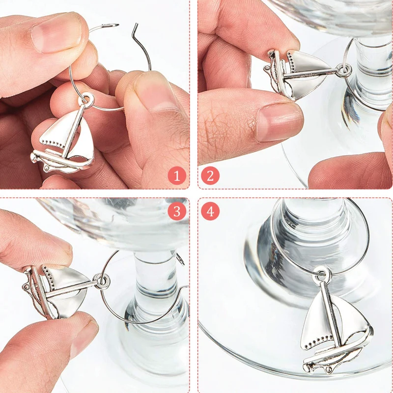 Бесплатная доставка тематические 50x смешанный узор вечерние Vinos Drink Wine Стекло