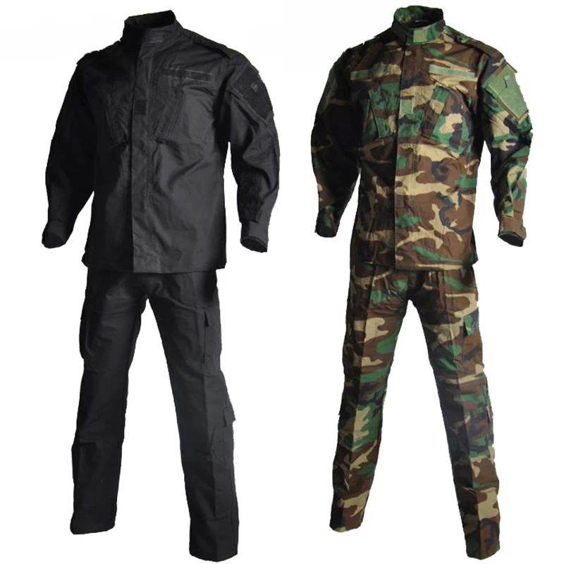 Тактический Костюм Ghillie камуфляжная охотничья одежда рубашка + брюки Мультикам
