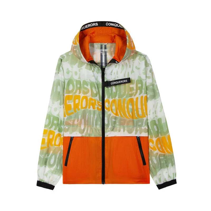 

Bosideng Summer New Short Jacket Hooded Printed Coat Sun Protection Ultra Light Thin Jacket High Quality B00522375