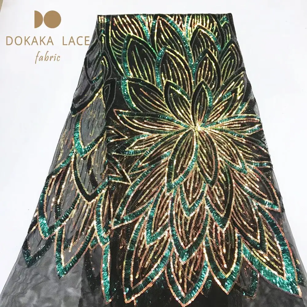 2019 высококачественные африканские нигерийские блестки сетка тюль кружевные
