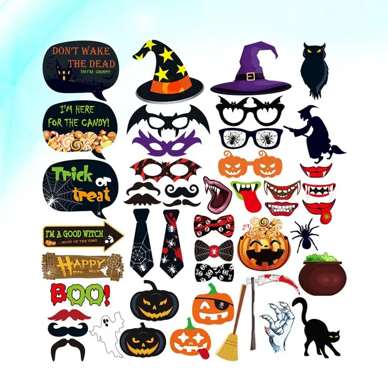 47 шт. реквизит для фотокамеры на Хэллоуин|Реквизиты фотобудки| |