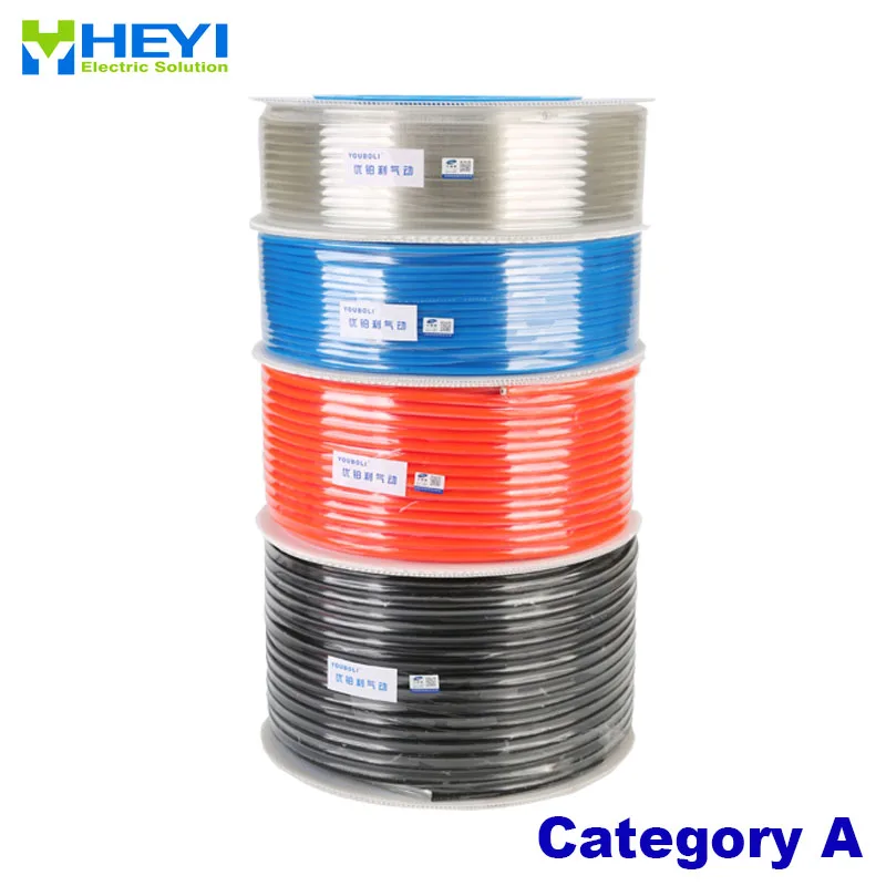 

10mm*6.5mm 100m Category A High pressure Pneumatic Component PU Tube 10mm OD Air Line Polyurethane Hose for Compressor