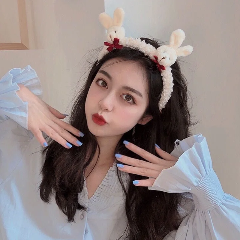 Бесплатная доставка Забавные волосы группа стирка уход за кожей лица повязка на