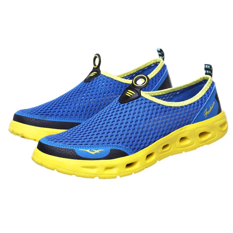 Мужские дышащие сетчатые повседневные туфли уличные легкие слипоны лоферы