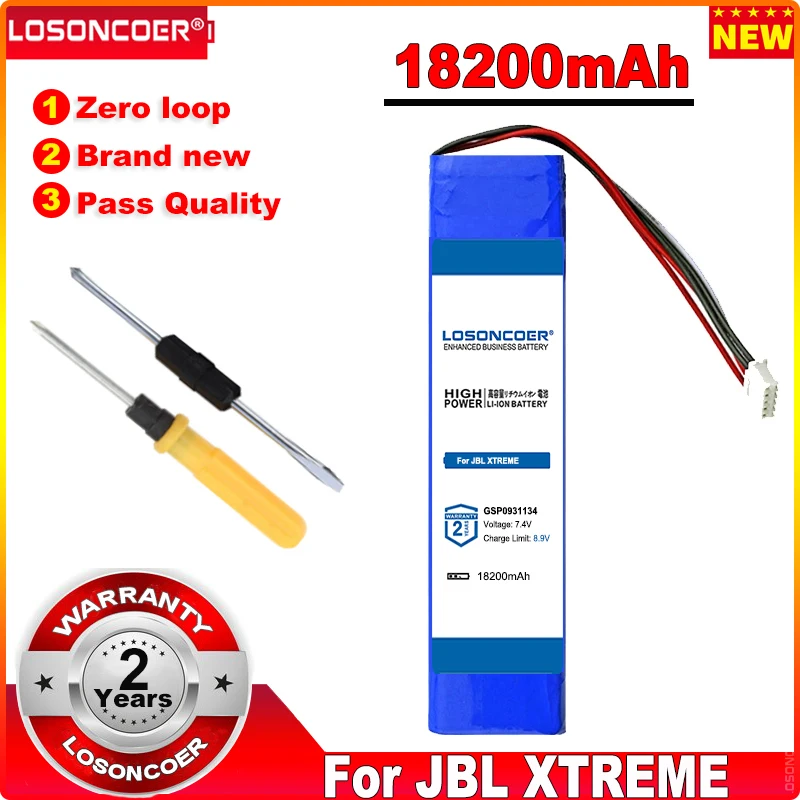 Аккумулятор высокой емкости LOSONCOER GSP0931134 18200 мАч для JBL XTREME Xtreme новейшее