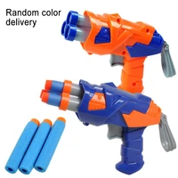 childrens orange blue soft bullet pistol toy childrens outdoor fun toy soft bullet shooting plastic toy gun boy random color