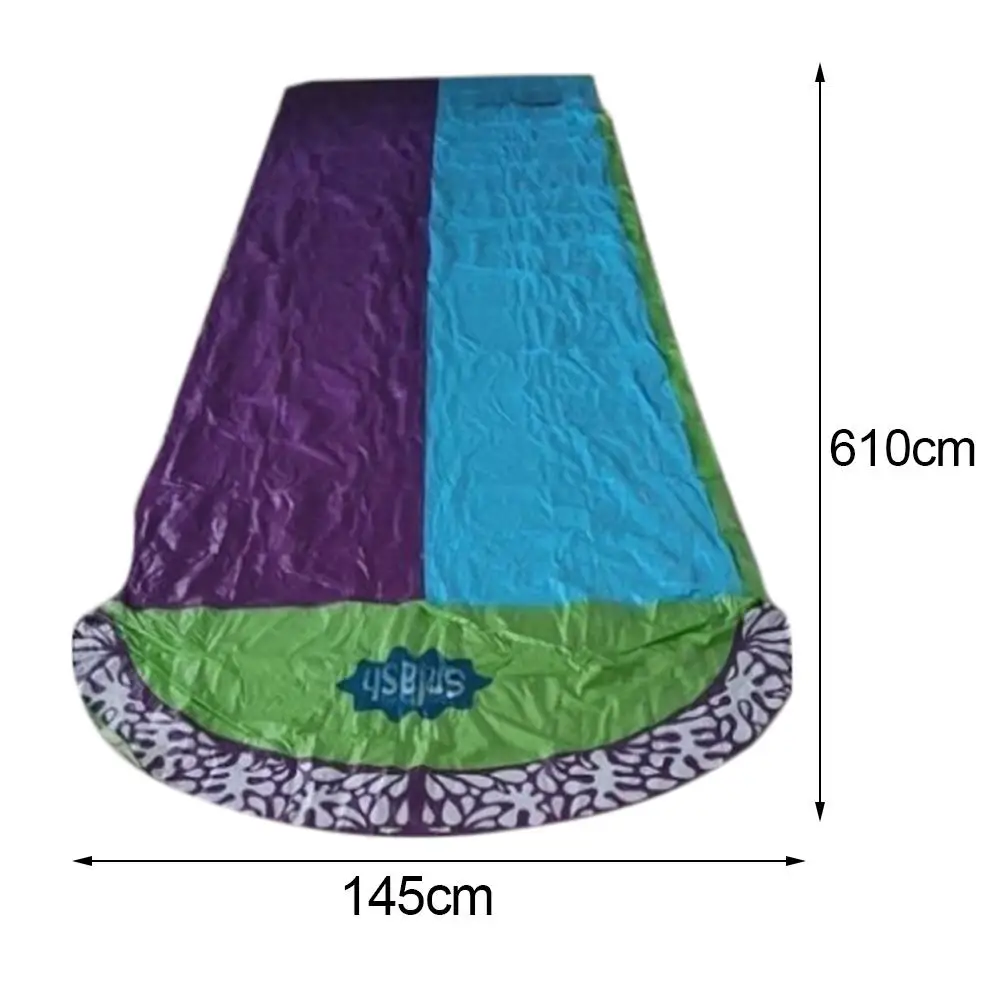 Надувная водная горка для газона заднего двора брезент летняя игрушка детей