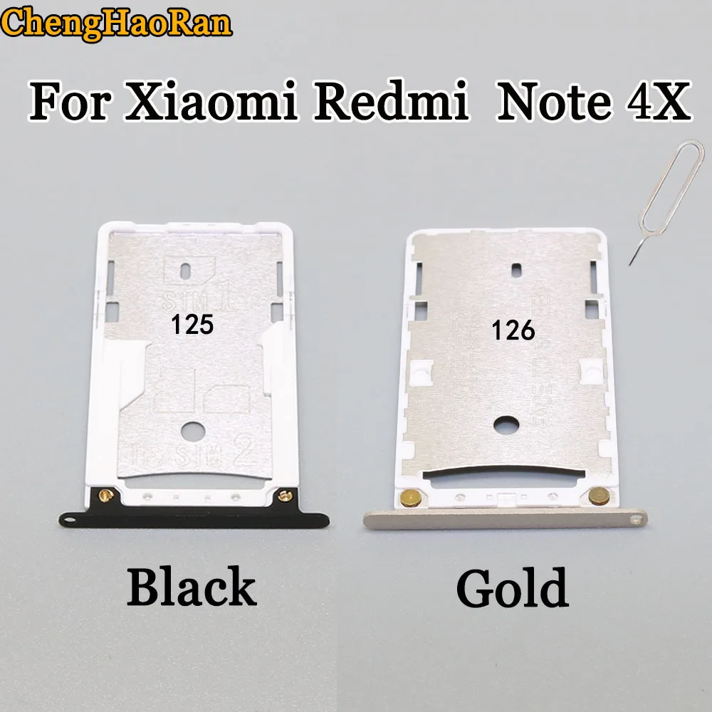 Держатель для SIM карты ChengHaoRan Xiaomi Redmi Note 4X лоток карт Micro SD держатель адаптер