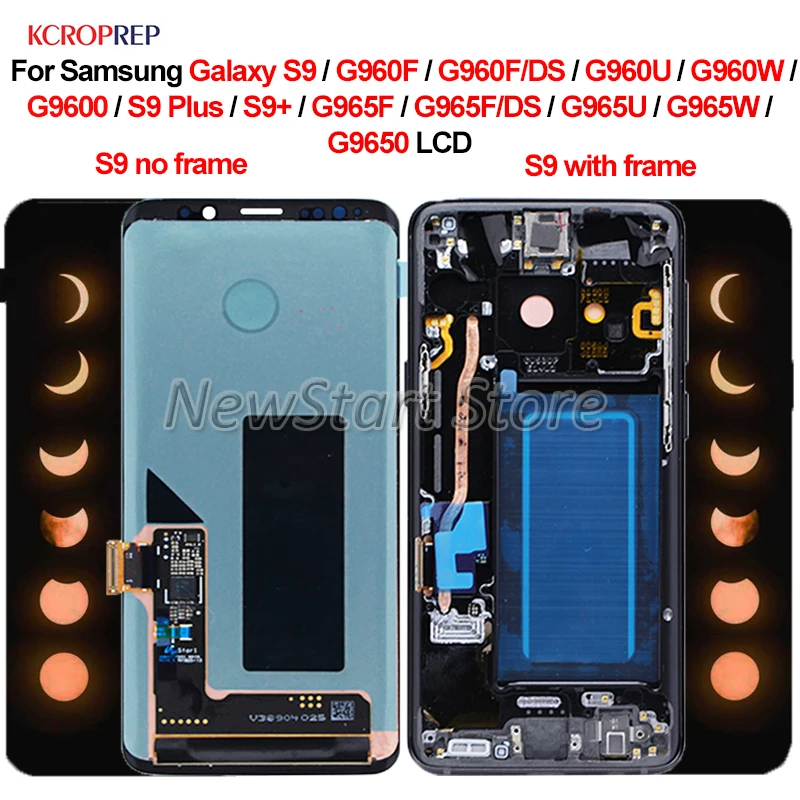ЖК-дисплей для Samsung S9 G960F G960U G960W сенсорный экран с цифровым преобразователем в