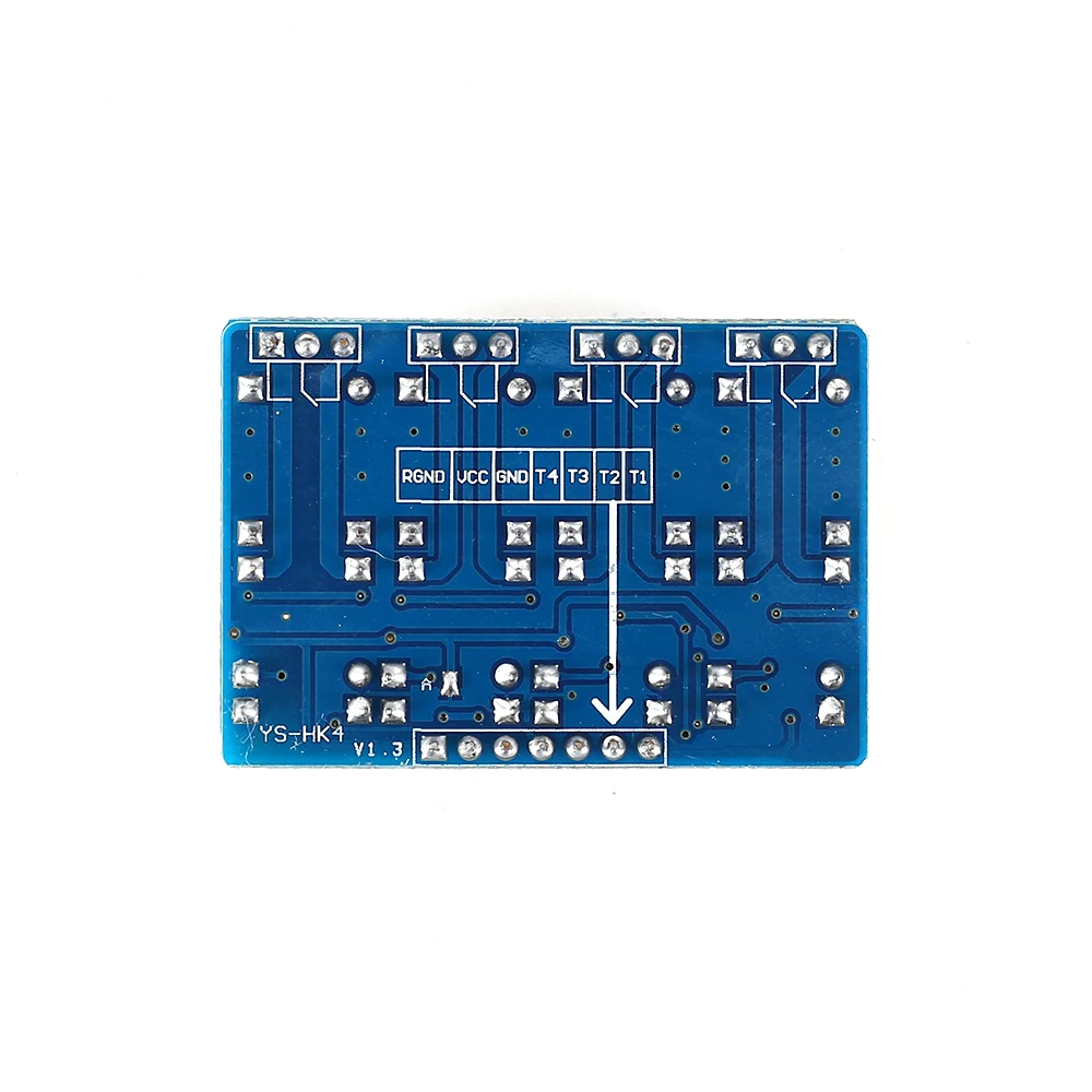 Релейный модуль с оптроном высокоуровневый триггер для Arduino 5 В 4 канальный
