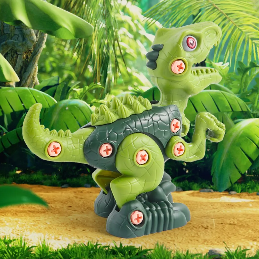 

Take Apart Dinosaur Toys for Boys Building Toy Set with Electric Drill Construction Engineering Play Kit Christmas Gift For Kids