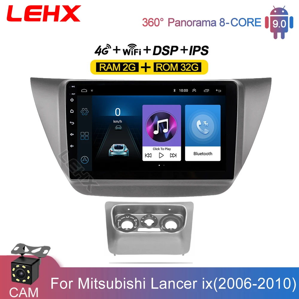 2Din автомобильный Радио мультимедийный плеер 9 дюймов Android 0 2 Гб ОЗУ для Mitsubishi Lancer ix