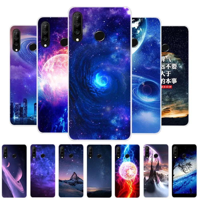 Чехол для Huawei P30 Lite 2020 чехол мягкий ТПУ телефона новое издание силиконовые чехлы