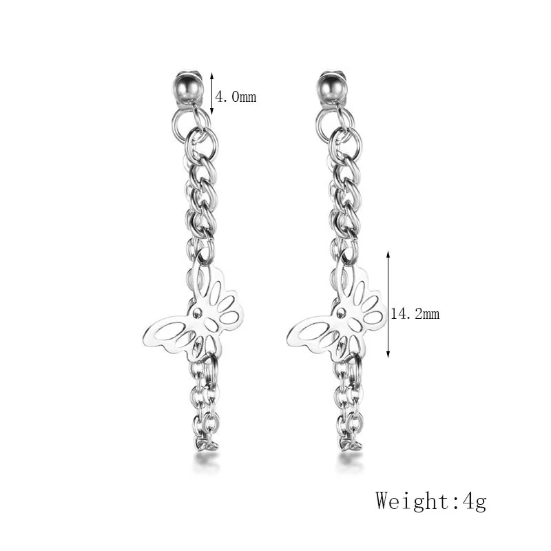 

2021 New Arrival Treny Long Metal Tassel Drop Earrings Korean Joker Sweet Lovely Heart Elegant Women Earrings Fashion Jewelry