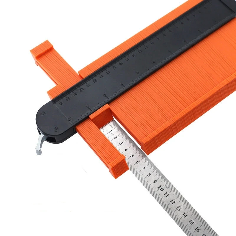

5" and 10" Widening Self-locking Contour Gauge Profile Tool with Bag Arc Framing Ruler Scriber Set For Measuring And Imitating