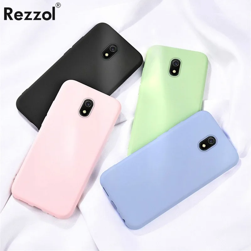 Rezzol жидкий силиконовый мягкий чехол для Xiaomi Redmi 8A 8 телефона гладкий резиновый
