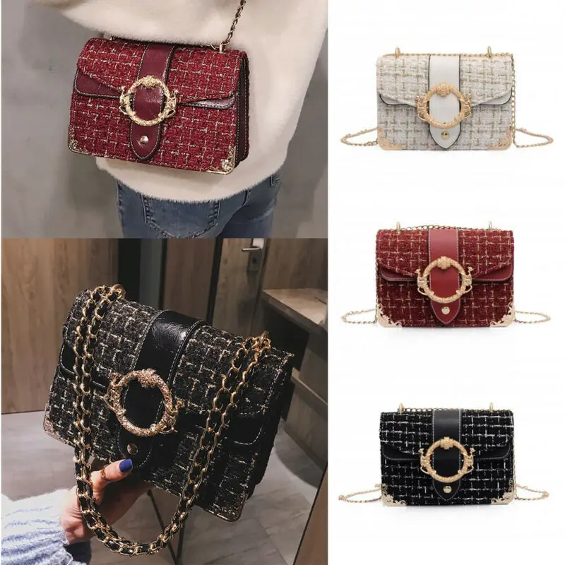 US STOCK Women Fashion Handbag Shoulder Bag Lady Chain Crossbody Tote Purse Wallet | Багаж и сумки