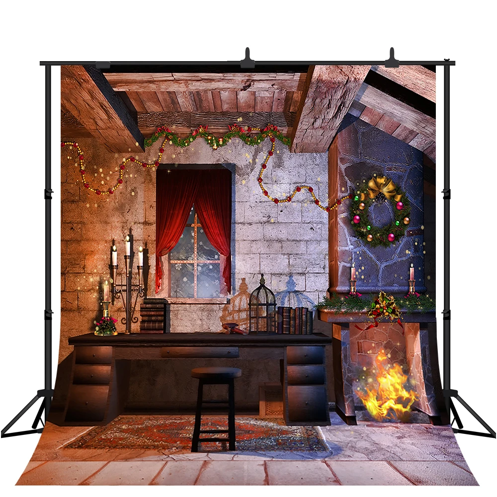 

Рождественский фон Lyavshi, зимний домашний камин, семейная съемка, Детская фотография, Декор, фото реквизит
