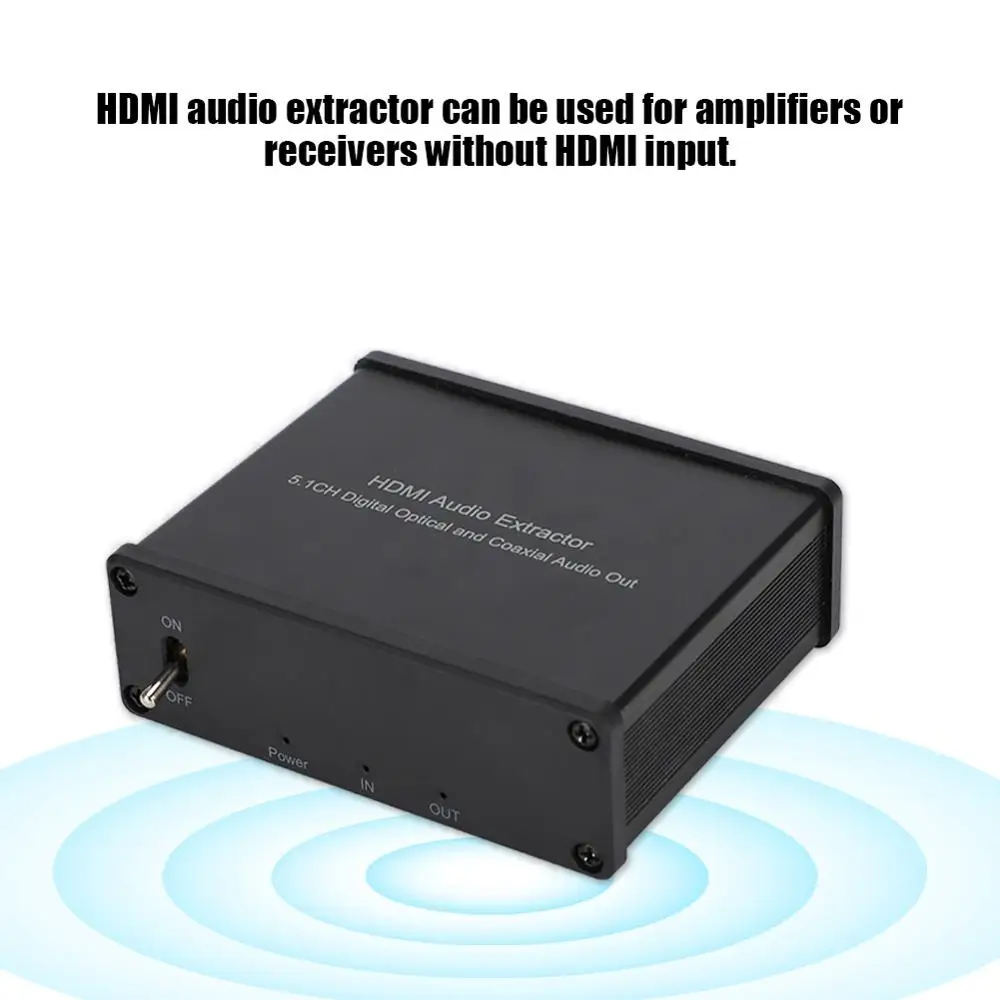 Аудио конвертер с регулятором громкости HDMI 2,0 аудио преобразователь HDMI в HDMI левый и правый 4K x 2K ЦАП
