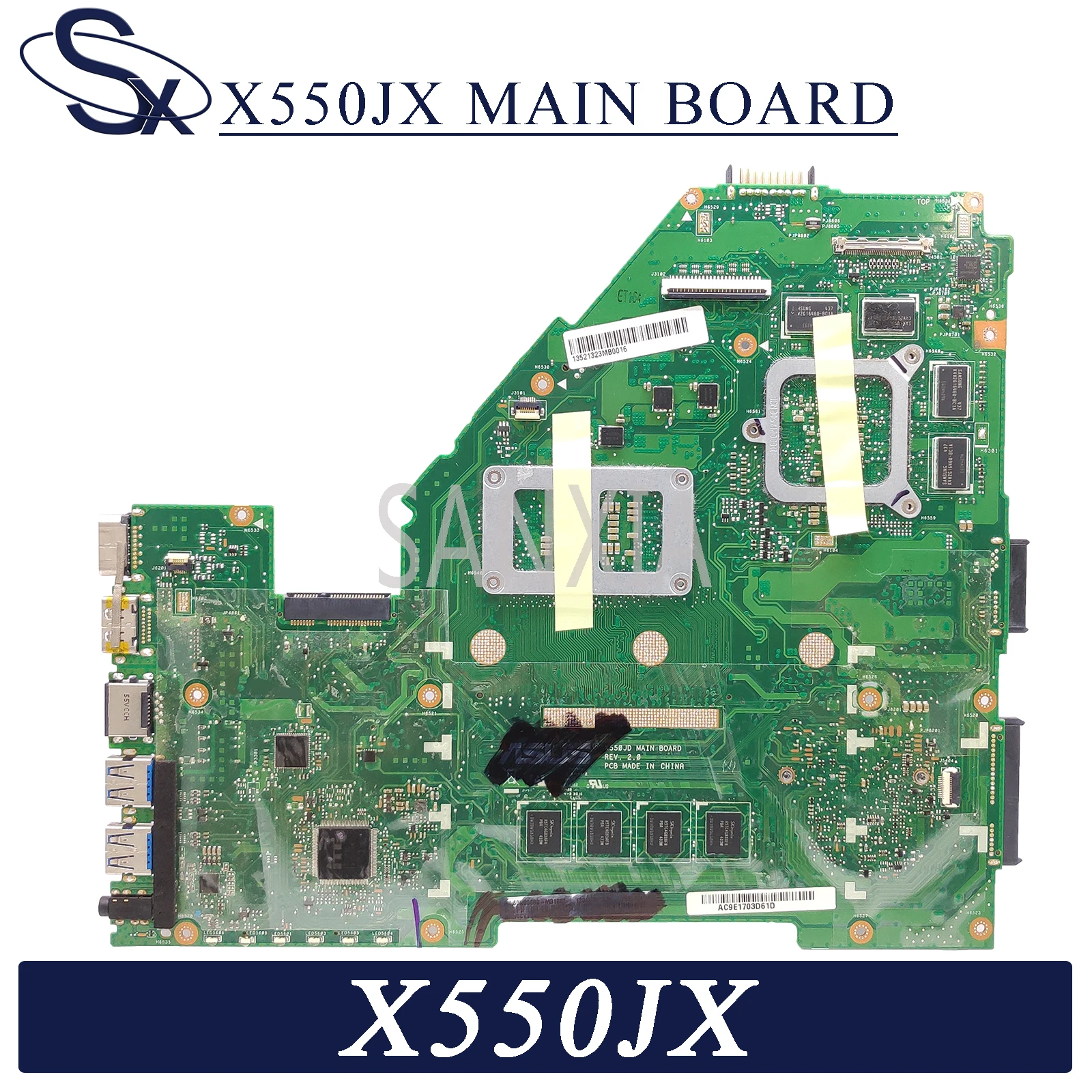 KEFU X550JX материнская плата для ноутбука ASUS X550JK X550JD X550J FX50J ZX50J оригинальная 4GB-RAM I7-4720HQ